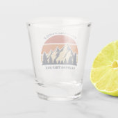 Custom Family Reunion Road Trip Sunset Keepomwille Shot Glas (Achterkant)