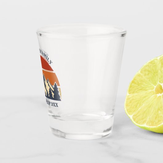 Custom Family Reunion Road Trip Sunset Keepomwille Shot Glas (Rechts)