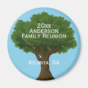 Custom Family Reunion Souvenir Magneet