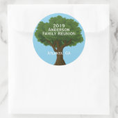 Custom Family Reunion Souvenir Ronde Sticker (Tas)