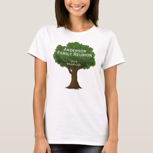 Custom Family Reunion Souvenir T-shirt (Voorkant)