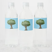 Custom Family Reunion Souvenir Waterfles Etiket (Flessen)