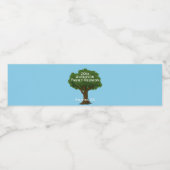 Custom Family Reunion Souvenir Waterfles Etiket (Enkel label)