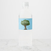 Custom Family Reunion Souvenir Waterfles Etiket (Voorkant)