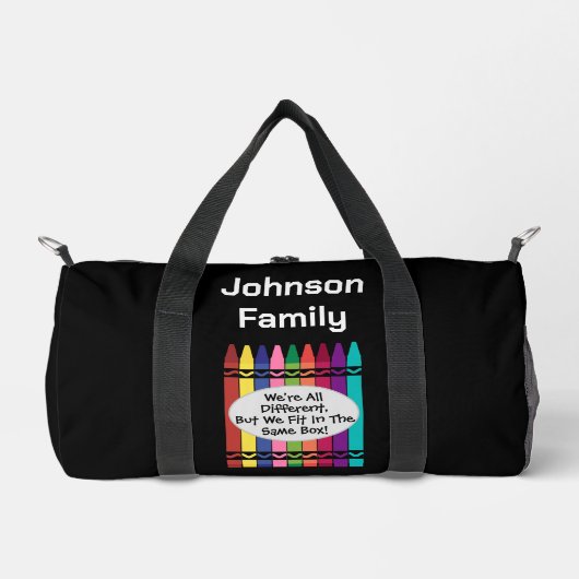 Custom Family Reunion Sport Duffel Bag Plunjezak (Voorkant)