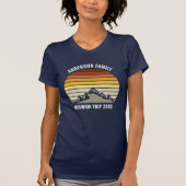 Custom Family Reunion  Sunset Mountain T-shirt (Voorkant)