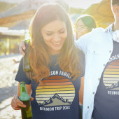 Custom Family Reunion  Sunset Mountain T-shirt