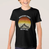 Custom Family Reunion Sunset Road Trip Kinder Tri-Blend Shirt (Voorkant)