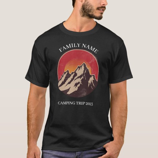 Custom Family Road Trip T-shirt Mountain (Voorkant)