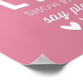 CUSTOM FAMILY RULES moderne typografie roos roze Poster (Hoek)