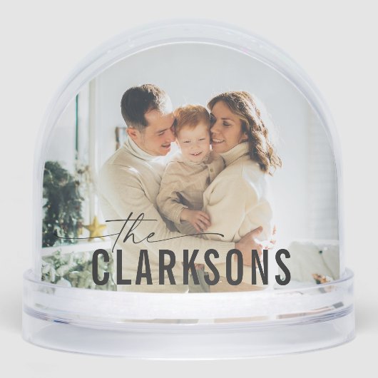 Custom Family Snow Wereldbol Sneeuwbol (Voorkant)