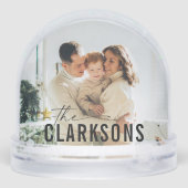 Custom Family Snow Wereldbol Sneeuwbol (Achterkant)