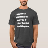 Custom Family T-shirt - lichte tekst op donker t-s (Voorkant)