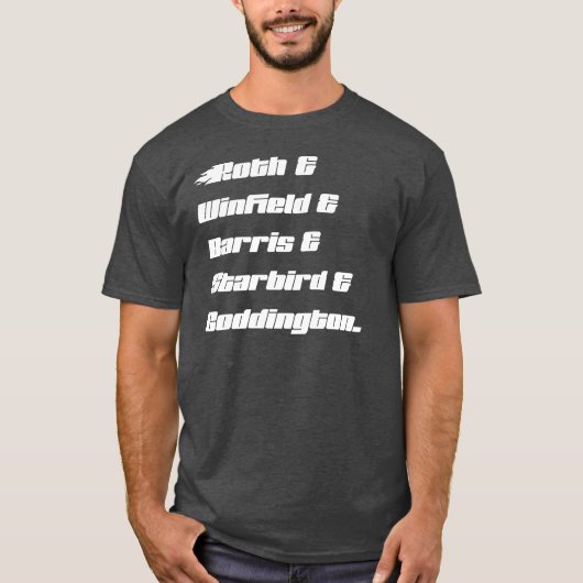 Custom Family T-shirt - lichte tekst op donker t-s (Voorkant)