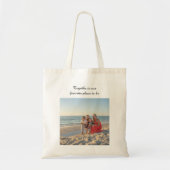 Custom Family Tote Bag – Holiday Photo Design with (Voorkant)
