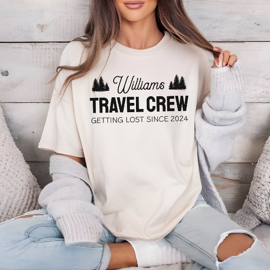 Custom Family Travel Crew Shirt voor avonturen