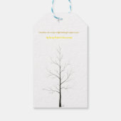 Custom Family Tree: Elegant Minimalist Art Cadeaulabel (Achterkant)