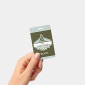 Custom Family Tree Logo Reunion Name Badge (Handheld)