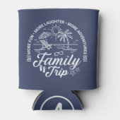Custom Family Trip Groep Matching Beach Vakantie Blikjeskoeler (Voorkant)