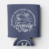 Custom Family Trip Groep Matching Beach Vakantie Blikjeskoeler (Achterkant)