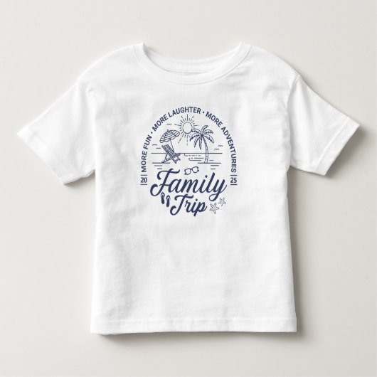 Custom Family Trip Groep Matching Beach Vakantie Kinder Shirts (Voorkant)