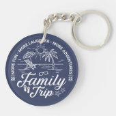 Custom Family Trip Groep Matching Beach Vakantie Sleutelhanger (Achterkant)