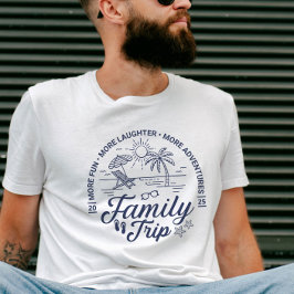 Custom Family Trip Groep Matching Beach Vakantie T-shirt