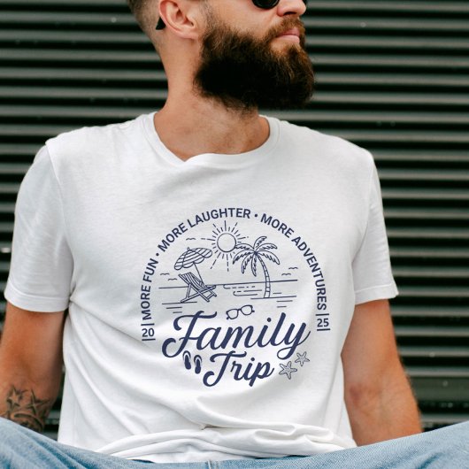 Custom Family Trip Groep Matching Beach Vakantie T-shirt