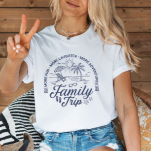 Custom Family Trip Groep Matching Beach Vakantie T-shirt