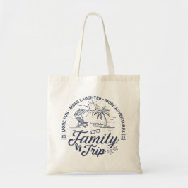 Custom Family Trip Groep Matching Beach Vakantie Tote Bag