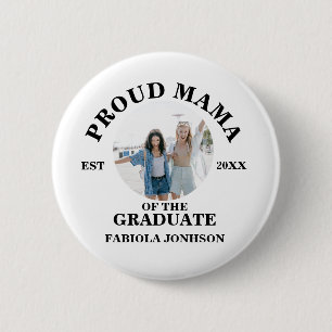Custom Family Trots mama van de Afstuderen Ronde Button 5,7 Cm