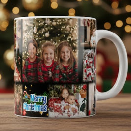 Custom Family Xmas Gift Mug Grote Koffiekop