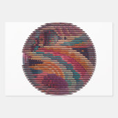 Custom Fantasy Dome Striped Gift Wrap (Set of 3) Inpakpapier Vel (Voorkant)