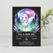 Custom Fantasy Fairy Verjaardag Kaart (Staand voorkant)