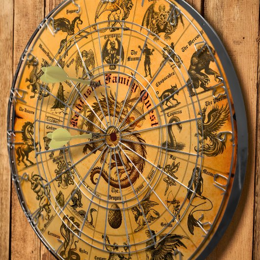 Custom Fantasy  Family Crest Gift Dartbord