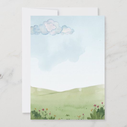 Custom Farm Animals Birthday Party Invitation Save The Date (Achterkant)