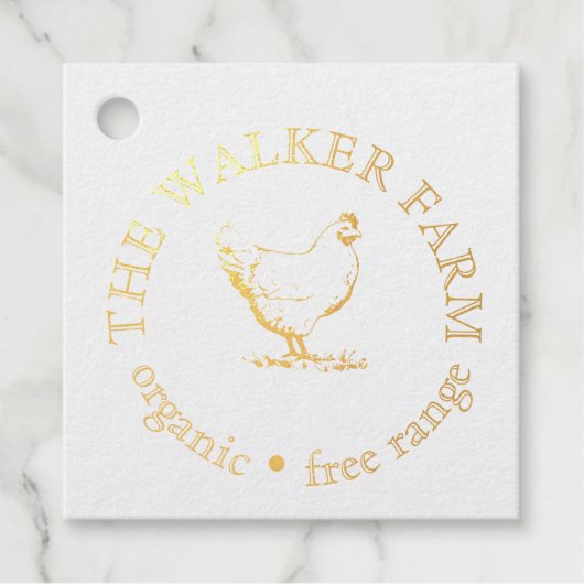 Custom Farm Business Promotional Logo  Bedankjes Labels (Voorkant)