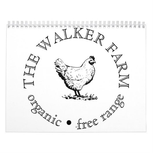 Custom Farm Business Promotional Logo  Kalender (Hoes)