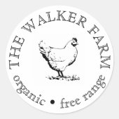 Custom Farm Business Promotional Logo Ronde Sticker (Voorkant)