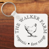Custom Farm Business Promotional Logo  Sleutelhanger (Voorkant)