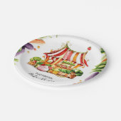 Custom Farmer's Market Baby shower Papieren Bordje (Gekanteld)