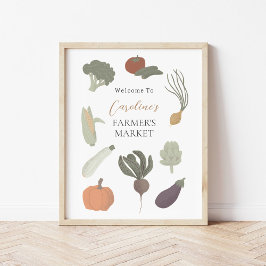 Custom Farmer's Market Party Poster