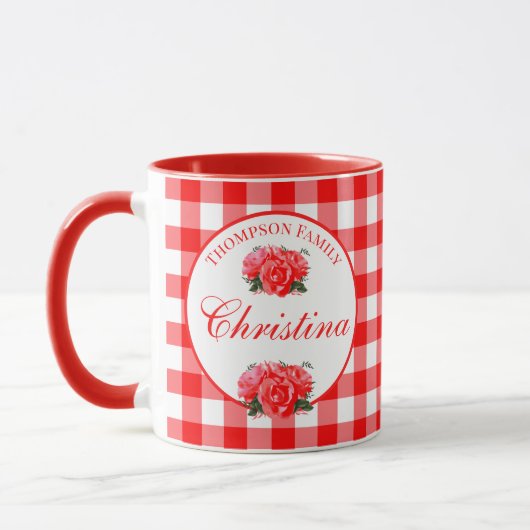 Custom Farmhouse Country Red Gingham Combo Mok (Links)