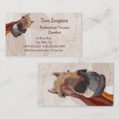 Custom Farrier Trimmer Funny Horse Visitekaartje (Voorkant / Achterkant)