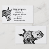 Custom Farrier Trimmer Horse Visitekaartje (Voorkant / Achterkant)
