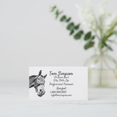 Custom Farrier Trimmer Horse Visitekaartje (Staand voorkant)