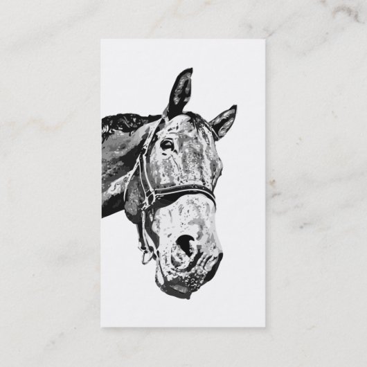 Custom Farrier Trimmer Horse Visitekaartje (Achterkant)