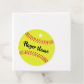 Custom Fastpitch Softball Player & Team Name Gift Bedankjes Labels (In situ)