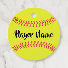 Custom Fastpitch Softball Player & Team Name Gift Bedankjes Labels