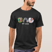 Custom Fathers Day DAD Fotocollage T-shirt (Voorkant)